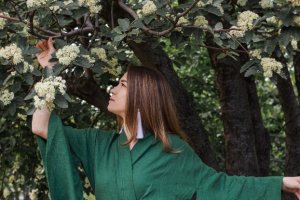 Кимоно из льна в японском стиле - Описание