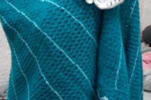 Вязанная шаль - Описание