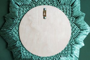 Бирюзовое солнце макраме - Описание