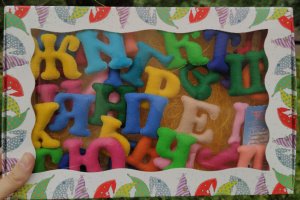 Український алфавіт з фетру - Опис
