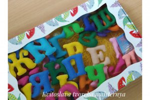 Український алфавіт з фетру - Опис