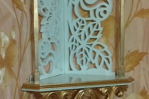 Полку кутова 2-х ярусна "Троянди" - Опис