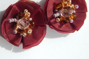 Серьги  Бордо - Описание