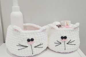 Набор корзинок "Котики", 2 шт - Описание