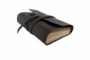 Кожаный блокнот на резинке - Описание