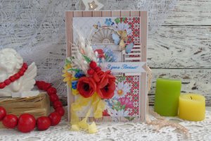 Весільна листівка в українському стилі - Опис