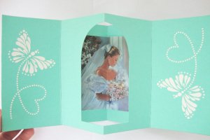 Об'ємна листівка на весілля - Опис