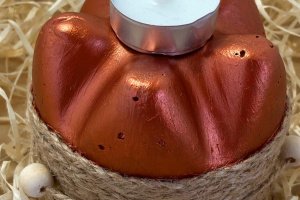 подсвечник из бетона