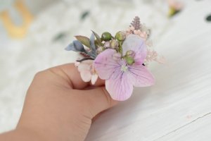 Набір з 3х шпильок в волосся рожево-пудровие - Опис