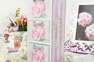 Комод шкатулка органайзер "Париж винтаж" - Описание