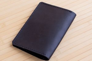 Обкладинка зі шкіри на військовий квиток чорна - Опис