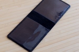 Обложка из натуральной кожи на УБД черная - Описание