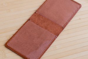 Обложка из натуральной кожи на УБД коричневая - Описание