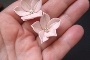 Кольє з шоколадними трояндами і дві пари сережок - Опис