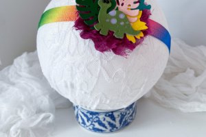 Повязка с динозавром. - Описание