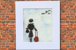 Художественная картина из морских камней - Описание