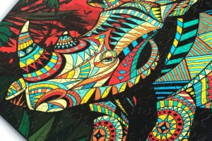 Деревянные пазлы Wouzzle Хранитель Саваны 165 элементов  - Описание