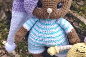 Игрушка Мишка Соня и его друг пончик - Описание