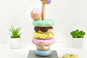 Пирамидка игрушка "Donuts" - Описание