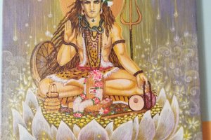 Шива на лотосі - Опис