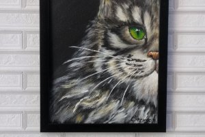 Работа Картина "Кот"