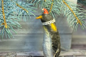 Ватяна іграшка пінгвін - Опис