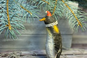 Ватяна іграшка пінгвін - Опис