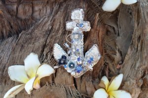 брошь Якорь - Описание