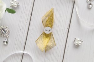 Бутоньєрки  на весілля з ініціалами наречених арт. 0111