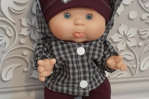 Робота Одяг для пупса Нінес доніл 26 см. Курточка, штани і шапка