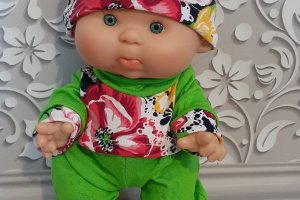 Одежда для пупса Нинес донил 26 см. Костюм - Описание