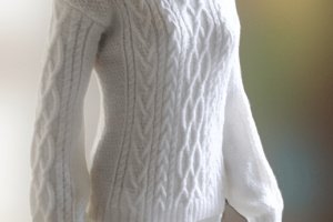 Біла водолазка. Білий щільний светр. Пухнастий светр. - ІНШІ РОБОТИ