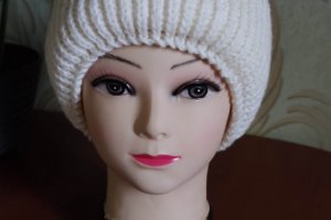 шапка белая меринос - Описание