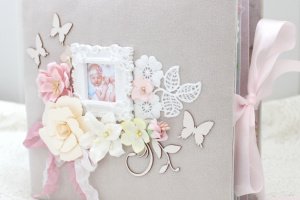 Скрап альбом для девочки от рождения до годика - Описание