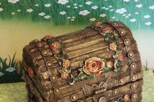 Скринька з картону "Троянди для коханої" - Опис