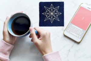 Работа Джинсовая подставка под горячее