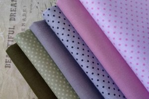 Набор хлопка базовый горох и компаньен 6 шт.