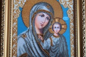 ИКОНА "ПОДВЕНЕЧНОЕ ПАРА! ВЫШИТАЯ БИСЕРОМ, РУЧНАЯ РАБОТА-4 - Описание