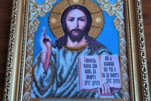 ИКОНА "ПОДВЕНЕЧНОЕ ПАРА! ВЫШИТАЯ БИСЕРОМ, РУЧНАЯ РАБОТА-4 - Описание