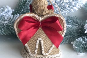 Ялинкові прикраси ручної роботи в еко стилі - Опис