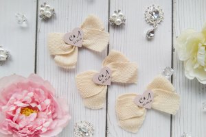 Робота Весільні бутоньєрки з ініціалами наречених  арт. 0119