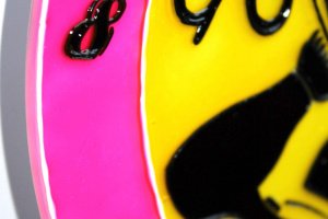 Витражная настенные часы Салон - Описание