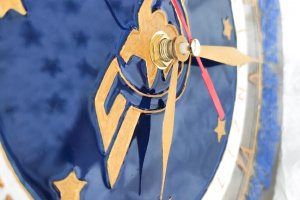 Вітражний гшодинник на дзеркалі Укрзалізниця - Опис