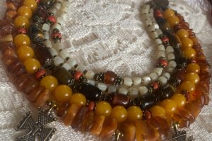 Ожерелье "Осеннее" " - Описание