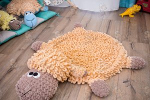 Робота М'яка іграшка Баранчик Свен Килимок Коричневий