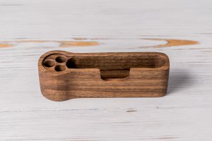 Підставка для візиток та ручок з дерева «iCard» - Опис