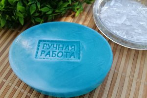 Мыло ручной работы с ментолом и маслом миндаля. - Описание