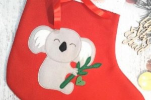 Святкова шкарпетка із коалою