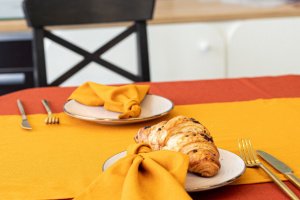 Серветка лляна помаранчева - Опис