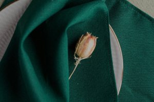 Серветка лляна зелена - Опис